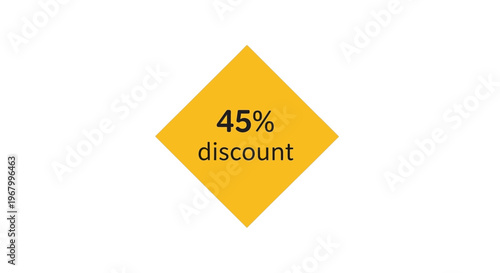 Discount label with percentage off sale.