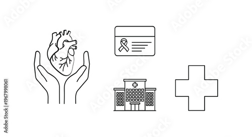 Healthcare Symbols Medical Cross Clinic Hospital.