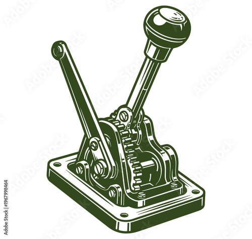 manual transmission gearshift and clutch pedal mechanism  automotive part
