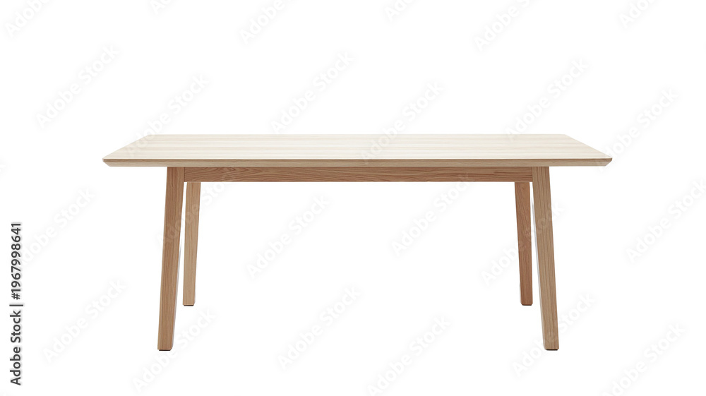 Fototapeta premium Table isolated on black background. Furniture product shot.
