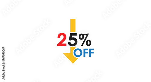 Discount percentage off sale symbol.