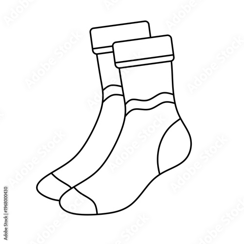 Sock icon isolated sign symbol vector illustration - high quality vector icons	