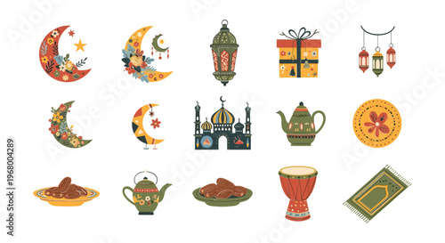 Ramadan Kareem Islamic Symbols and Icons 7.