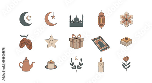 Ramadan Kareem Islamic Symbols and Icons 3.
