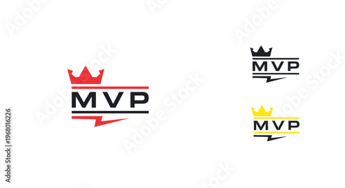 MVP crown logos with lightning bolts.