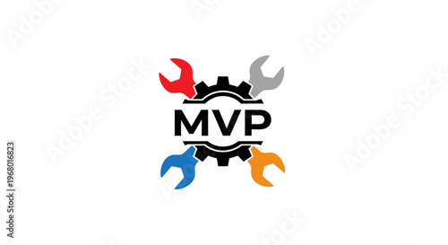 MVP logo with colorful wrenches.
