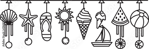 A vintage collection of decorative objects including lamps, vases, and candle holders Vector