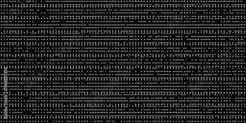 Abstract digital rain of binary code cascading down a black screen