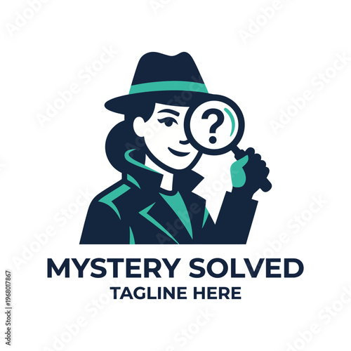 A creative illustration of a detective holding a magnifying glass symbolizes the process of solving mysteries and intriguing investigations in an engaging and fun manner.