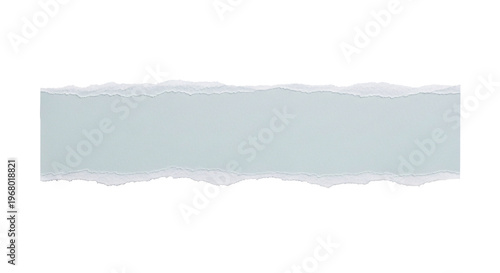 Tableau sur toile Long strip of ripped paper with textured edge.