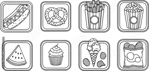 Ancient egyptian artifacts and hieroglyphic carvings in museum display cases Vector