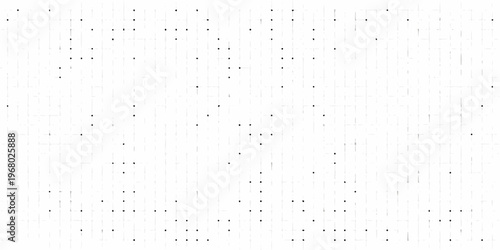 Abstract pattern of scattered black dots on a bright white background