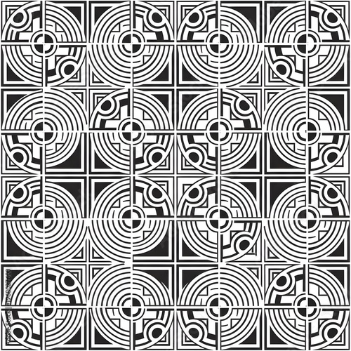 Monochrome Geometric Pattern