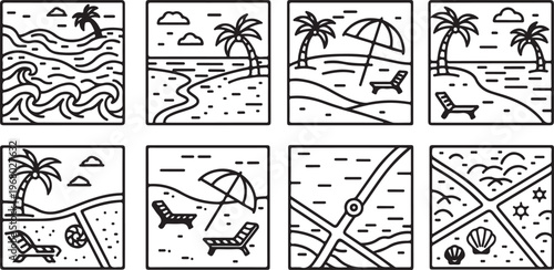 Geometric animal patterns using triangles and squares for design inspiration Vector