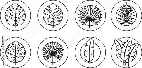 Symmetrical geometric patterns with radial symmetry in circular designs Vector