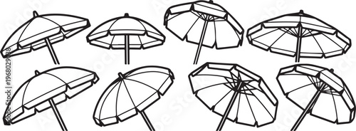 Various bridge designs showcasing different structural engineering techniques Vector