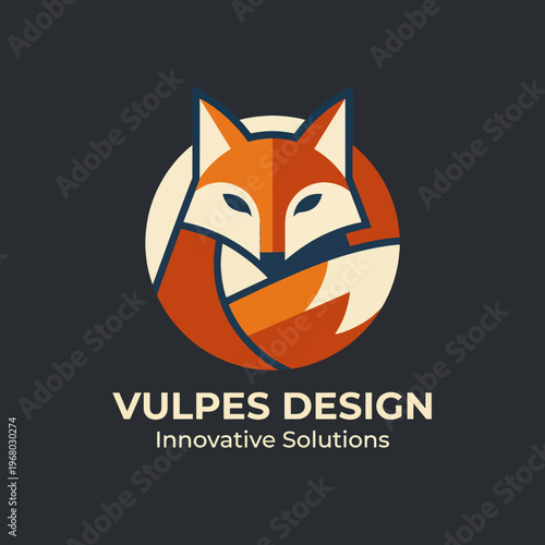 This modern fox logo embodies innovation and creativity, making it an ideal representation for a design solutions company focused on originality and style in their work.