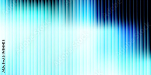 Metallic reeded glass with cool blue highlights and fluid distortion. Bright holographic lines and iridescent waves bring a futuristic shine. Ideal for abstract interfaces or modern UI design.