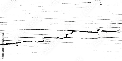 Vector illustration of cracked white surface with black lines and grunge texture for design and background use