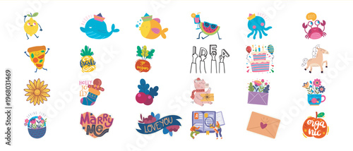 Collection of Cute and Whimsical Cartoon