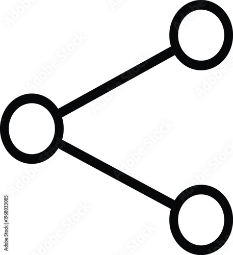 Simple share icon minimalist vector symbol for connection 