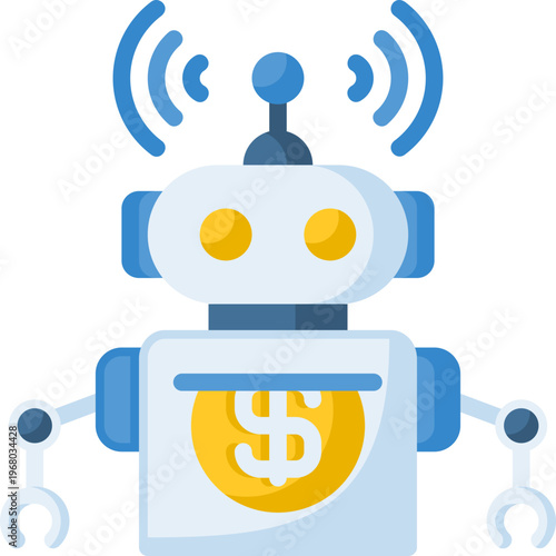 Robot advisor icon