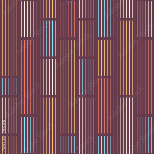 Seamless vector color pattern. Striped background. Vector color thin lines background. Striped pattern. Pattern design for cloth, textile, background.