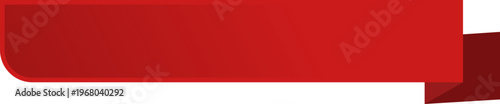 Vibrant Red Banner Graphic Template Empty Copy Space