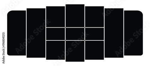 Photo collage set. Collage template frames. . picture album for abstract background, collage art, brush collage, digital photo, papers material and stationary mockup