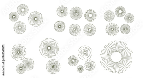 Photography Top View Trees & Plants – Architectural Landscape CAD Pack
