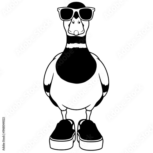 Hype duck silhouette vector design