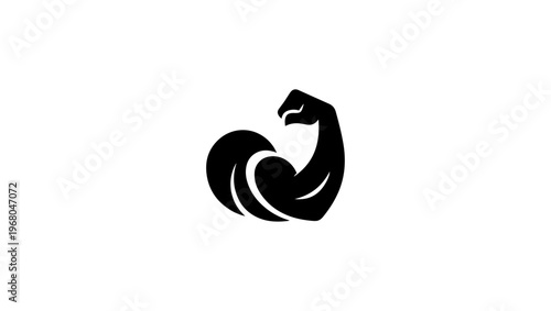 Biceps vector editable file, biceps logo, Muscular Icon Illustrations & Vectors, Arm icon. Simple solid style. Muscle, strong, power, protein, strength, bicep, man, hand, flex, body, muscular