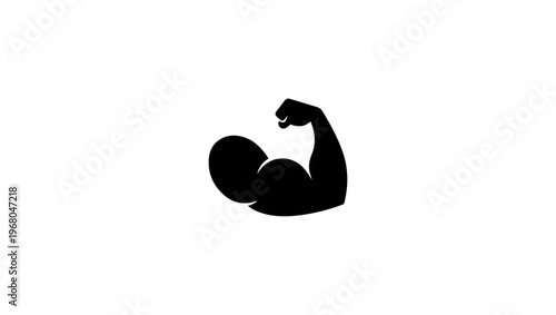 Biceps vector editable file, biceps logo, Muscular Icon Illustrations & Vectors, Arm icon. Simple solid style. Muscle, strong, power, protein, strength, bicep, man, hand, flex, body, muscular