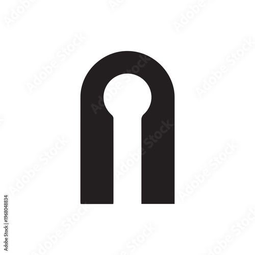 Classic keyhole icon representing security access and hidden mysteries