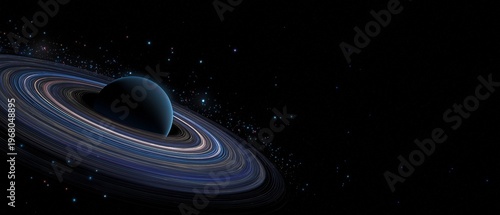In space, a planet ring