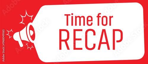 recap text on white background
