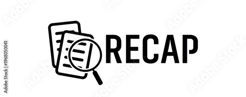 recap text on white background