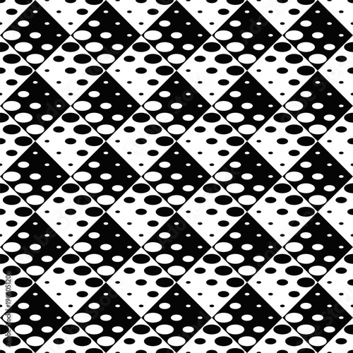 Black and white abstract ellipse pattern background design