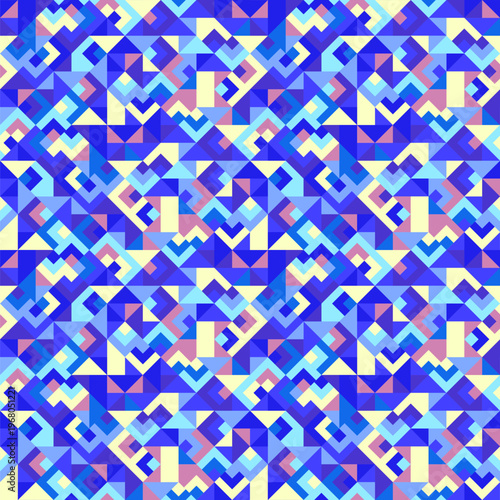 Colored geometric pattern background design - abstract colorful vector illustration