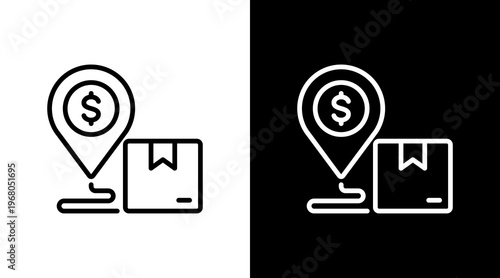 Resource Allocation White Icon Set Design