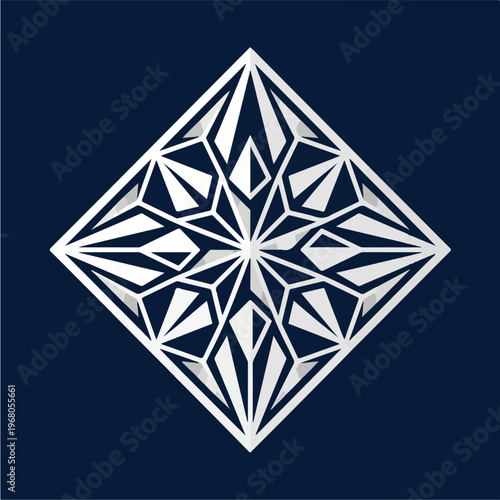 Geometric Diamond Shape Design 1.