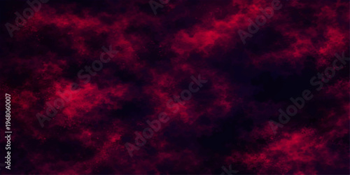 Abstract dark red nebulas sky create an otherworldly and dramatic atmosphere. The scene evokes a sense of mystery and cosmic wonder.