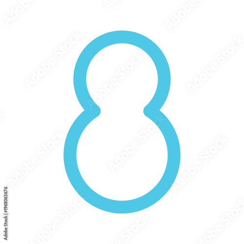 雪のアイコン 雪だるま 天気予報