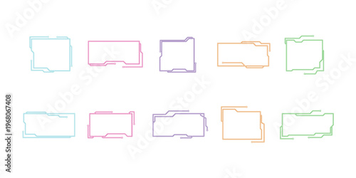 Neon Futuristic Technology Frame