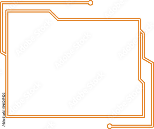 Neon Futuristic Technology Frame