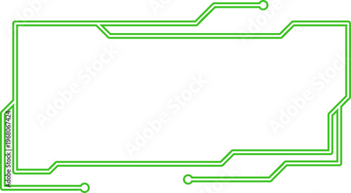 Neon Futuristic Technology Frame