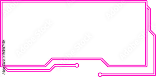 Neon Futuristic Technology Frame