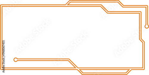 Neon Futuristic Technology Frame