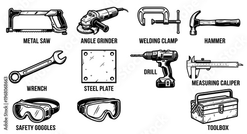 Industrial Hand Tools and Workshop Equipment Collection