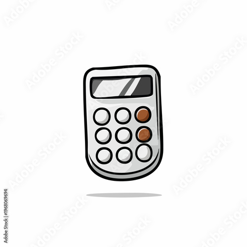 Simple Cartoon Style Remote Control Device.